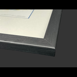 Porsche Rahmen 917 KH n° 2 Sieger 24h Daytona 1970 Schwarzer Holzrahmen mit Skizze 25 x 30 cm - Uli Ehret