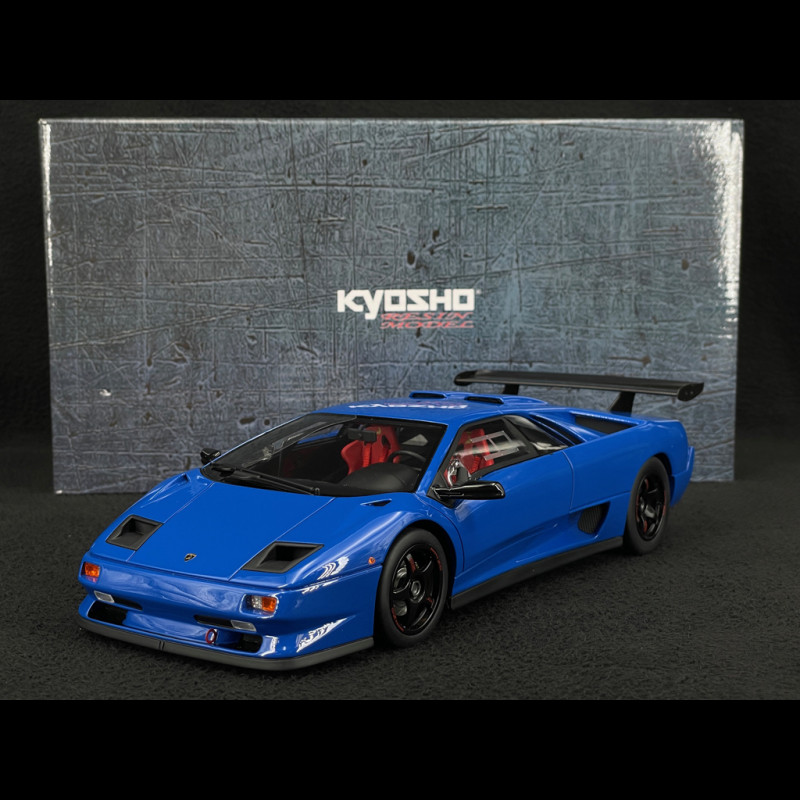 Lamborghini Diablo SV-R Genfer Autosalon 1996 Mattblau 1/18 Kyosho KSR18510BL