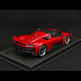 Ferrari F80 2024 Rosso Supercar / Two-Tone Carbon Rims 1/18 BBR Models P18253H