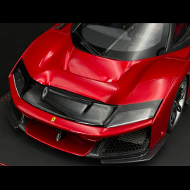 Ferrari F80 2024 Rosso Supercar / Two-Tone Carbon Rims 1/18 BBR Models P18253H