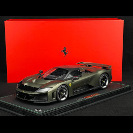 Ferrari F80 2024 Verde Masoni Opaco / Zweifarbige Carbonfelgen 1/18 BBR Models P18253I1