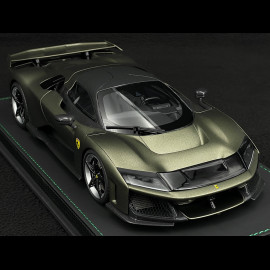 Ferrari F80 2024 Verde Masoni Opaco / Zweifarbige Carbonfelgen 1/18 BBR Models P18253I1