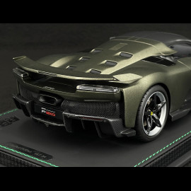 Ferrari F80 2024 Verde Masoni Opaco / Zweifarbige Carbonfelgen 1/18 BBR Models P18253I1