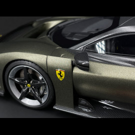 Ferrari F80 2024 Verde Masoni Opaco / Zweifarbige Carbonfelgen 1/18 BBR Models P18253I1