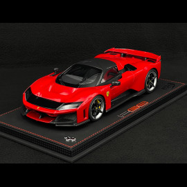 Ferrari F80 2024 Rosso Corsa / Zweifarbige Carbonfelgen 1/18 BBR Models P18253A1
