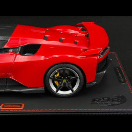 Ferrari F80 2024 Rosso Corsa / Two-Tone Carbon Rims 1/18 BBR Models P18253A1