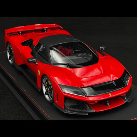 Ferrari F80 2024 Rosso Corsa / Two-Tone Carbon Rims 1/18 BBR Models P18253A1