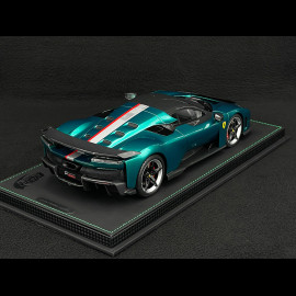 Ferrari F80 2024 Jewel Green / Two-Tone Carbon Rims 1/18 BBR Models P18253F1