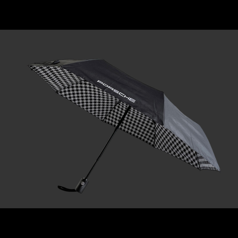 Porsche Umbrella Pepita Compact Black MAP04002025
