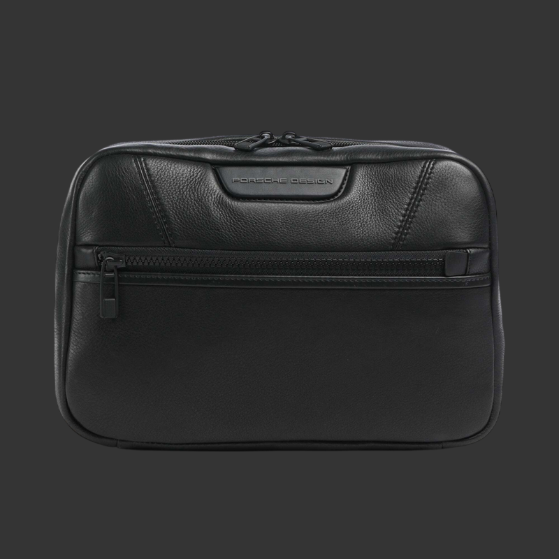 Porsche Design Kulturbeutel Roadster Evo Leder Schwarz 4056487093888