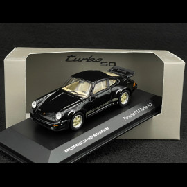 Porsche 911 Turbo 3.0 Type 930 1975 Black / Gold 1/43 Welly MAP01993324