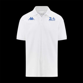 Polo Shirt 24h Le Mans 2024 Kappa White / Blue 351W47W-001 - Unisex