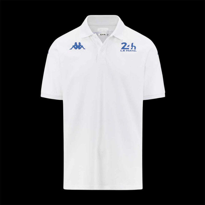 Poloshirt 24h Le Mans 2024 Kappa Weiß / Blau 351W47W-001 - Unisex