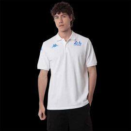 Poloshirt 24h Le Mans 2024 Kappa Weiß / Blau 351W47W-001 - Unisex