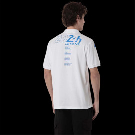 Polo Shirt 24h Le Mans 2024 Kappa White / Blue 351W47W-001 - Unisex