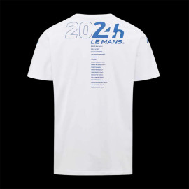 T-Shirt 24h Le Mans 2024 Kappa White / Blue 321Y6BW-001 - Unisex