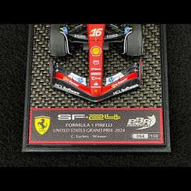 Charles Leclerc Ferrari SF-24 n° 16 Sieger GP Austin USA 2024 F1 1/43 BBR Models BBRC312A