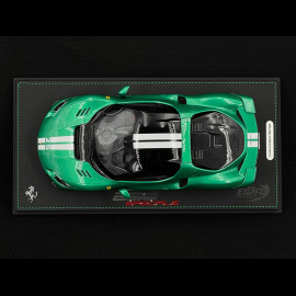 Ferrari 296 Speciale n° 25 2025 Verde Nürburgring / White Stripes 1/18 BBR Models P18269A