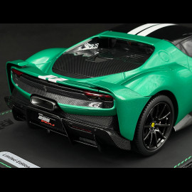 Ferrari 296 Speciale n° 25 2025 Verde Nürburgring / White Stripes 1/18 BBR Models P18269A