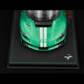 Ferrari 296 Speciale n° 25 2025 Verde Nürburgring / White Stripes 1/18 BBR Models P18269A