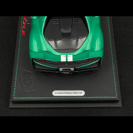 Ferrari 296 Speciale n° 25 2025 Verde Nürburgring / White Stripes 1/18 BBR Models P18269A