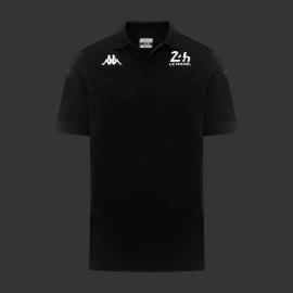 Poloshirt 24h Le Mans 2024 Kappa Schwarz / Weiß 351W47W-005 - Unisex