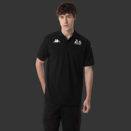 Polo Shirt 24h Le Mans 2024 Kappa Black / White 351W47W-005 - Unisex