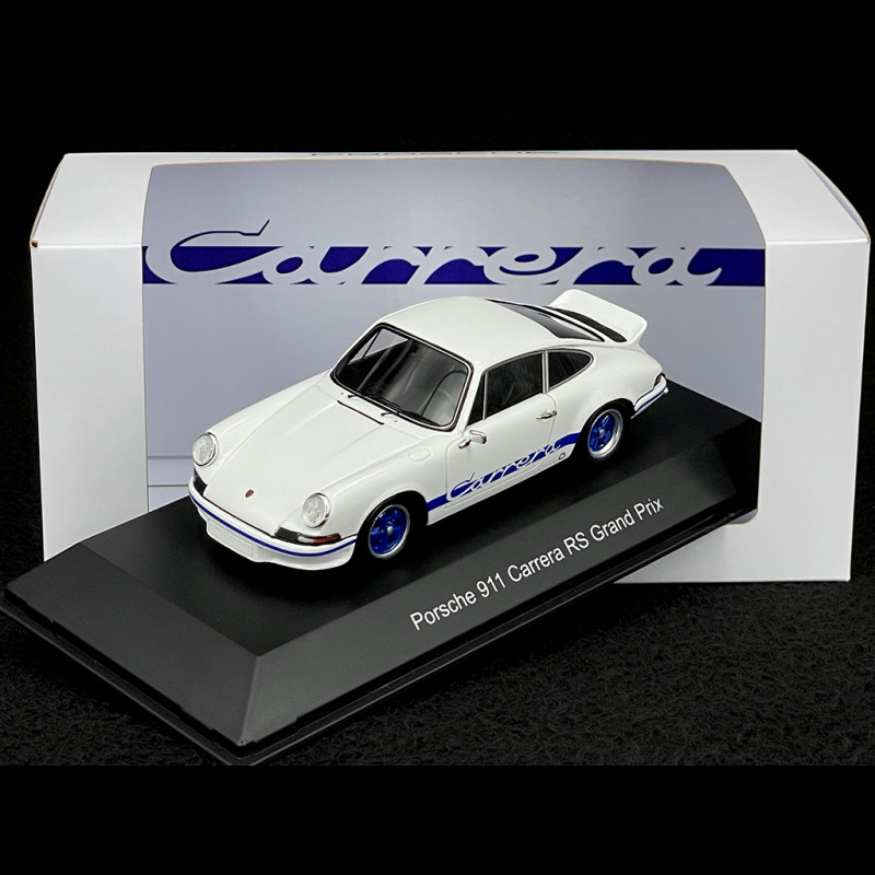 Porsche 911 Carrera RS 2.7 1972 Weiß / Blaue Streifen 1/43 Spark MAP02030225