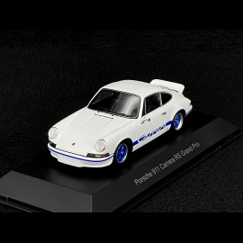 Porsche 911 Carrera RS 2.7 1972 Weiß / Blaue Streifen 1/43 Spark MAP02030225