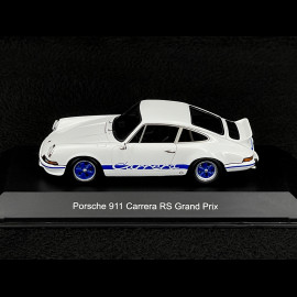 Porsche 911 Carrera RS 2.7 1972 White / Blue Stripes 1/43 Spark MAP02030225