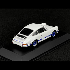 Porsche 911 Carrera RS 2.7 1972 Weiß / Blaue Streifen 1/43 Spark MAP02030225