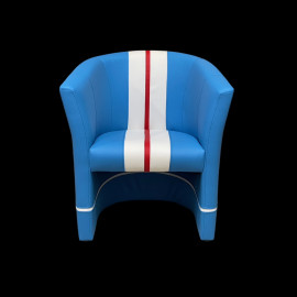 Tub Chair 24h Le Mans Light Blue / White / Red