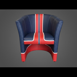 Tub Chair 24h Le Mans Navy Blue / Red