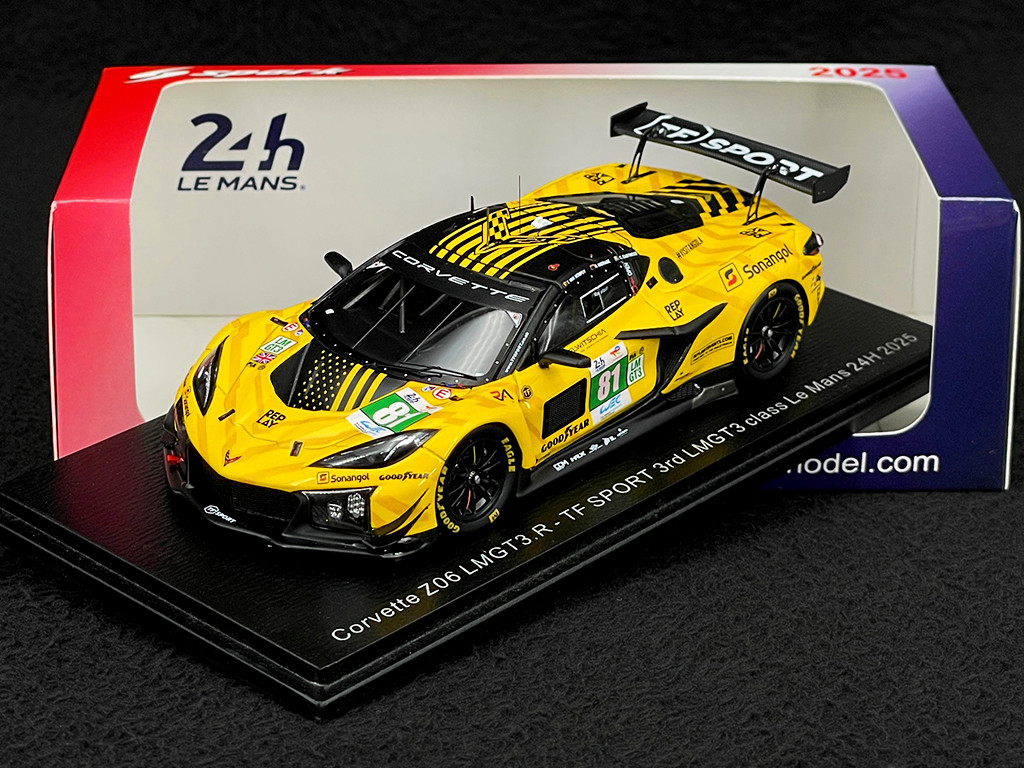 Chevrolet Corvette Z06 GT3.R n° 81 3rd 24h Le Mans 2025 1/43 Spark