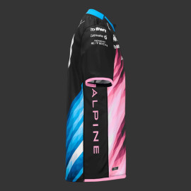 Alpine T-Shirt F1 Team Pierre Gasly n° 10 Kappa Graphic Schwarz / Blau / Pink 321R79W-A01 - kinder
