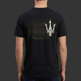 Maserati T-Shirt North Sails Trident Logo Schwarz - Unisex