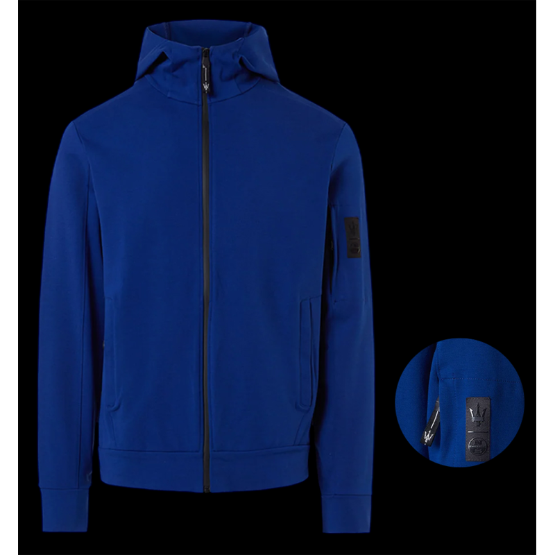Maserati Kapuzenpullover mit Reißverschluss North Sails Elektrisches Blau – Unisex