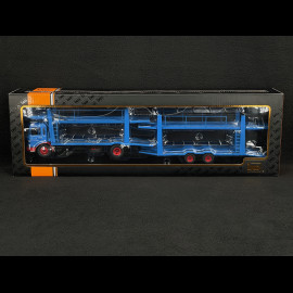 Man Truck Car Carrier Truck with Trailer 1970 Blue 1/43 Ixo TTRX034