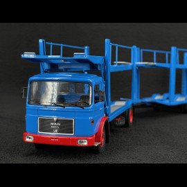 Man Autotransporter mit Auflieger 1970 Blau 1/43 Ixo TTRX034