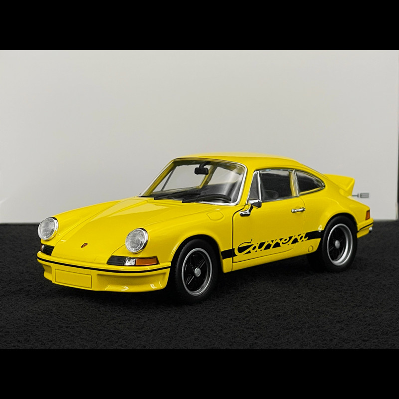 Porsche 911 Carrera RS 2.7 1972 Yellow / Black Stripes 1/24 Welly MAP02482525