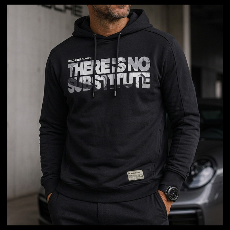 Porsche Sweatshirt There Is No Substitute Since 1948 Schwarz WAP582T0NS - unisex