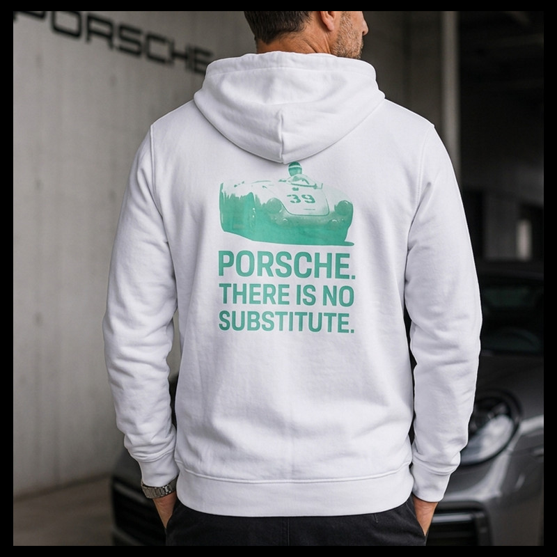 Porsche Sweatshirt There Is No Substitute Since 1948 White WAP583T0NS - unisex