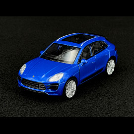 Porsche Macan Turbo 2019 Blau Reibungsspielzeug 1/38 Welly MAP01024015