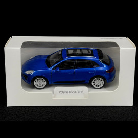 Porsche Macan Turbo 2019 Blue Friction Toy 1/38 Welly MAP01024015