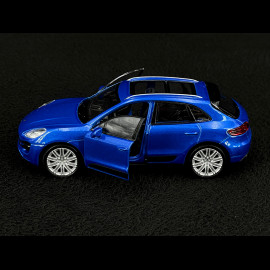 Porsche Macan Turbo 2019 Blau Reibungsspielzeug 1/38 Welly MAP01024015