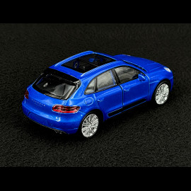 Porsche Macan Turbo 2019 Blau Reibungsspielzeug 1/38 Welly MAP01024015