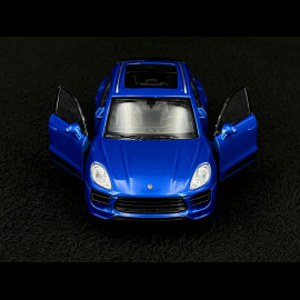 Porsche Macan Turbo 2019 Blue Friction Toy 1/38 Welly MAP01024015