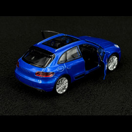 Porsche Macan Turbo 2019 Blue Friction Toy 1/38 Welly MAP01024015