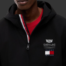 Cadillac Jacket F1 Team X Tommy Hilfiger Hooded Windbreaker Black MN0MN00084BDS - Unisex