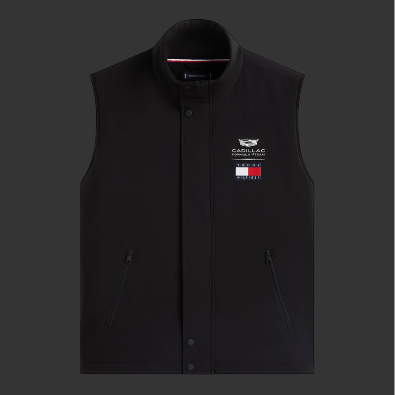 Cadillac Sleeveless Jacket F1 Team X Tommy Hilfiger Black MN0MN00093BDS - Unisex